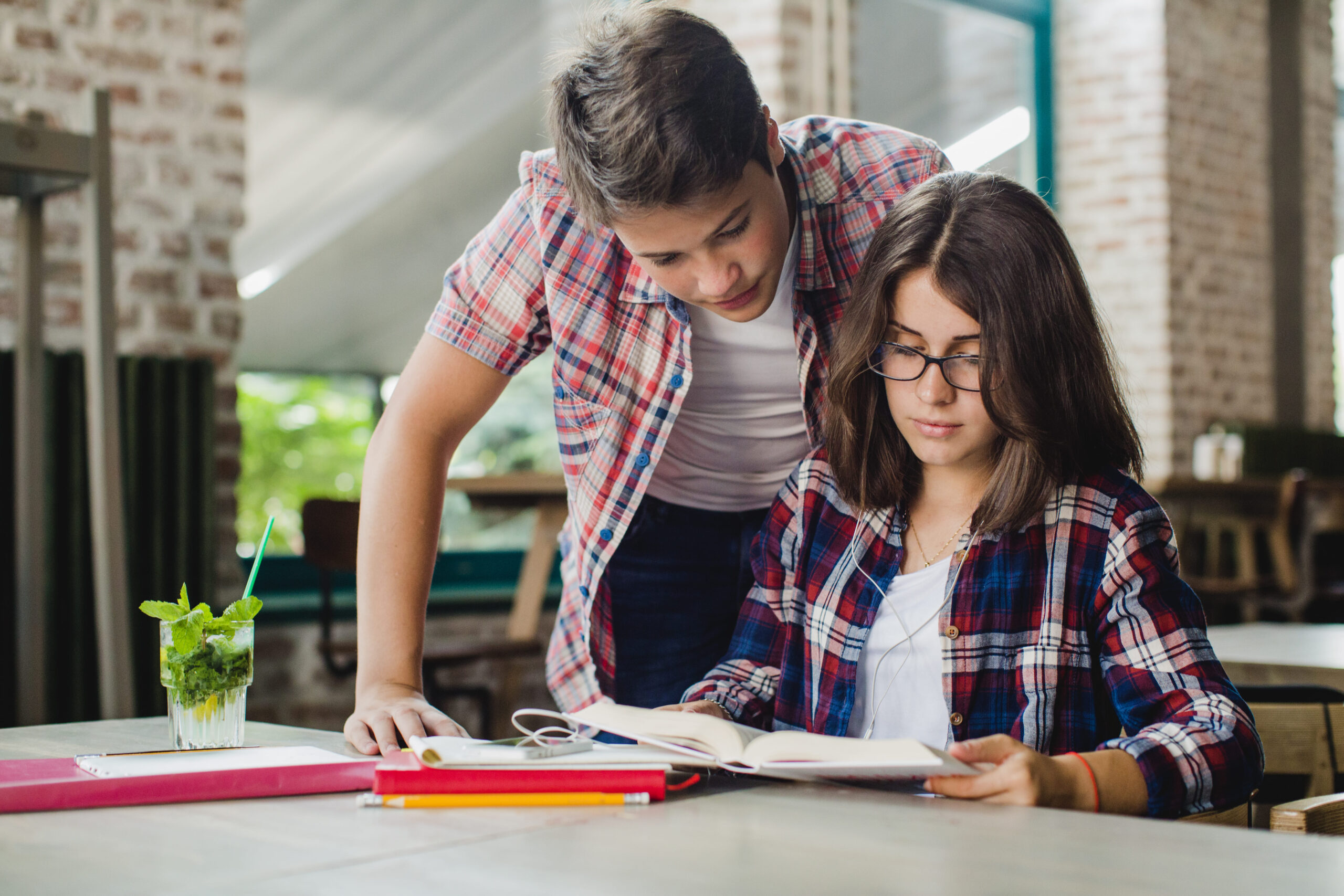 students collaborating textbook scaled