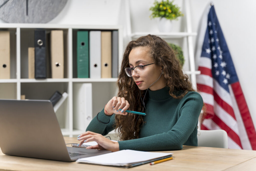 Tutor explaining GMAT data insights question to student on laptop