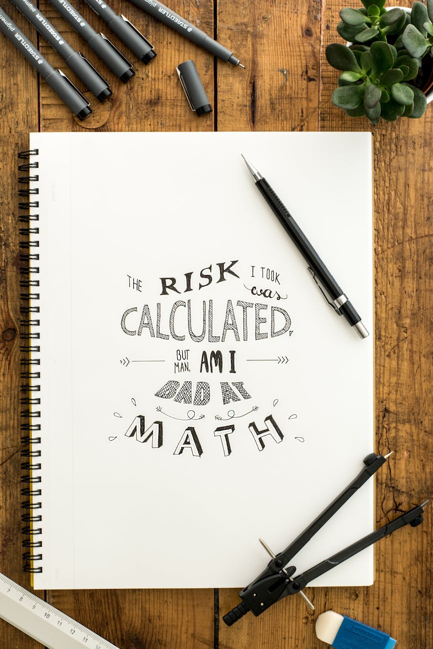 Conceptual illustration about math risk, ideal for precalculus tutoring resources.